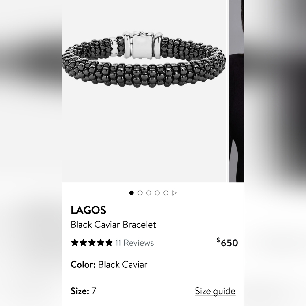 LAGOS Black Caviar Bracelet. #40